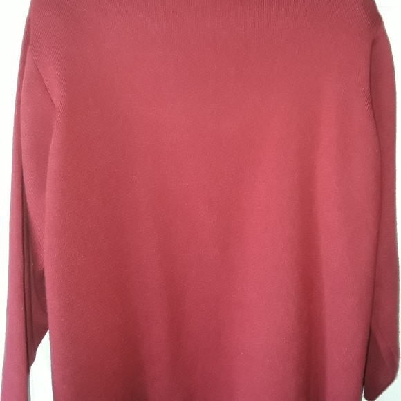Dressbarn Woman Dark Red Open Front Cardigan (2 for $15) - Picture 7 of 7